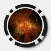 モーニング魔法抽象芸術アート ポーカーチップ (裏面)