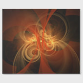 モーニング魔法抽象芸術アート ラッピングペーパー (フラット)