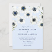 モーニング アネモネ | フローラル ウェディング 招待状 (正面)