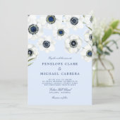 モーニング アネモネ | フローラル ウェディング 招待状 (スタンド正面)