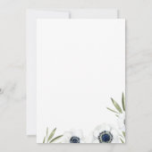 モーニング アネモネ | フローラル ウェディング 招待状 (裏面)