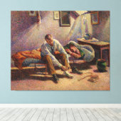 モーニング、インテリアバイマクシミリアン・ルース1890年 キャンバスプリント (インサイチュ (ウッドフロア))