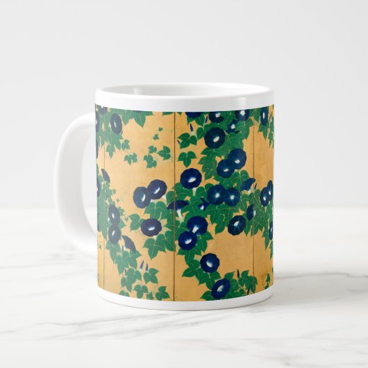 モーニング·グローリズ| 19世紀初め ジャンボコーヒーマグカップ (正面左)