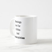 モーニング=コーヒー&ズ考えズ – 深いマグカップ コーヒーマグカップ (正面左)