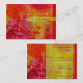 モーニング·サン、抽象芸術·テンプレート 名刺 (正面/裏面)