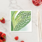 モーニング デュー | 現代の植物水彩 スタンダードカクテルナプキン (インサイチュ)