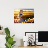 モーニング・ハーベスト：アニメ・フィールド ポスター (ホームオフィス)