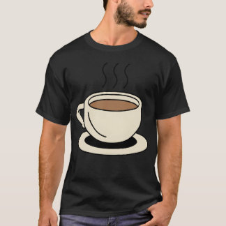 モーニング ブリュー カップ イラスト レトロ Tシャツ