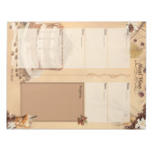 モーニング ブリュー 7 日間食事プランナー ティアアウェイ ノートパッド (正面)