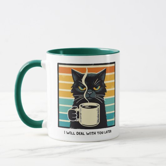 モーニング・ムード・キャット・コーヒー マグカップ (左)
