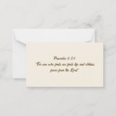 モーニング・メルシー ノートカード (裏面)