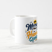 モーニング・ユーモアの引用 楽しいコーヒー好きTシャツ コーヒーマグカップ (正面左)