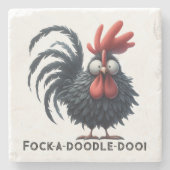 モーニング・ルースター – Fock-a-doule! ストーンコースター (正面)