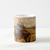 モーニング、Vincent vanゴッホの農夫のカップル コーヒーマグカップ (中央)