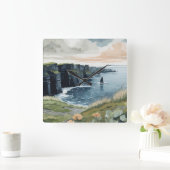 モーハーの崖 スクエア壁時計 (ホーム)