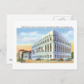 モービルアラバマのコートハウスと郵便局 ポストカード (正面/裏面)