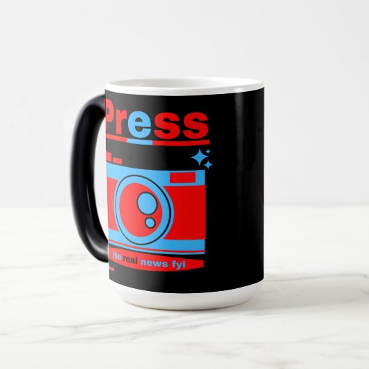 モーフィングコーヒーマグ「プレス」 モーフィングマグカップ (正面左)