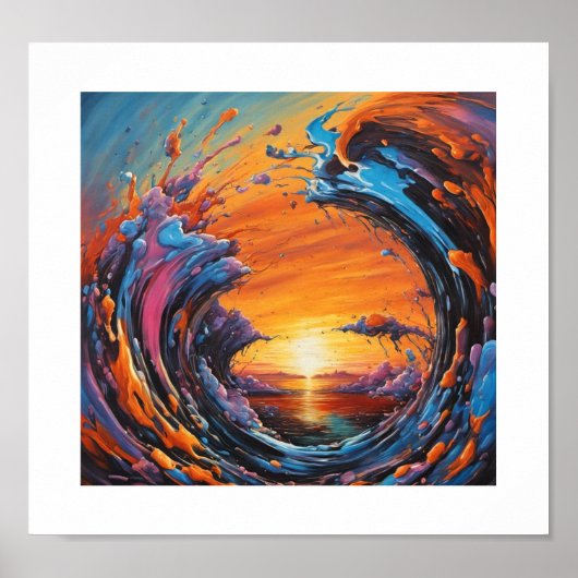 モーフィングサンセットポスター ポスター (正面)