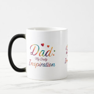 モーフィングマグ11 oz - "パパ:私の毎日のインスピレーション モーフィングマグカップ