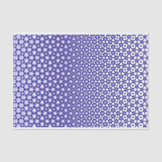 モーフィング青と白の幾何学的デザイン 薄葉紙 (正面)
