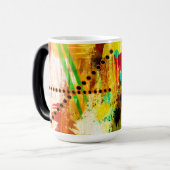 モーフカラフルグと抽象デザイン モーフィングマグカップ (正面左)