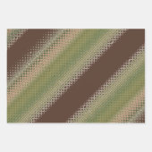 モーフグリーンブラウン紙パック3 ラッピングペーパーシート (正面2)