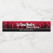 モーブスターをテーマにした誕生日パーティー ペットボトルラベル (シングルラベル)