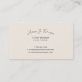 モーブヴィンテージフラカスタムワーズビジネスカードv2 名刺 (裏面)