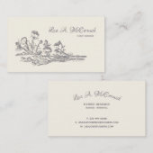 モーブヴィンテージフラカスタムワーズ名刺v1 名刺 (正面/裏面)