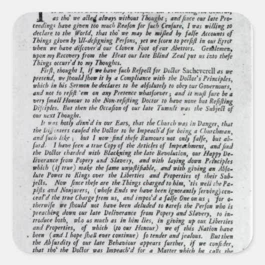 モーブ宣言の船長 スクエアシール (正面)