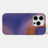 「モーブ・ミラージュ・フロー」 抽象的なピンク ブルー ピーチ Case-Mate iPhoneケース (裏面 (横))