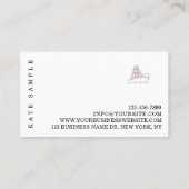 モーブ・モダンブラック・コースタル・ボート・ブランド 名刺 (裏面)