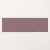 モーブ |水彩花モノグラムヨガマット ヨガマット (裏面(横))