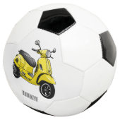 モープオートバイカートゥーンイラストレーション サッカーボール (3/4)