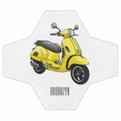 モープオートバイカートゥーンイラストレーション サッカーボール (フラット)