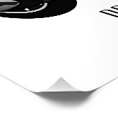 モープオートバイカートゥーンイラストレーション ポスター (コーナー)