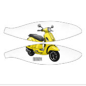 モープオートバイカートゥーンイラストレーション ミニバスケットボール (パネル)