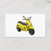 モープオートバイカートゥーンイラストレーション 名刺 (裏面)