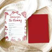 モーマイタリアンー・トゥ・ビー・カードの手書きアドバイス 招待状