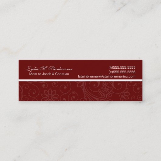 モーマエレガントーカードを旋回 コーリングカード (正面)