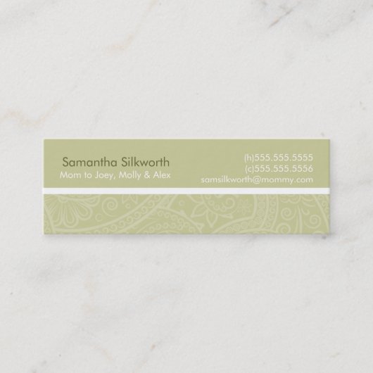 モーマエレガントーカードを旋回 コーリングカード (正面)