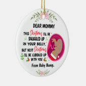 モーマパーソナライズされたーがベビーバンプクリスマスから セラミックオーナメント (右)