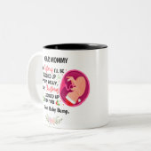 モーマパーソナライズされたーがベビーバンプクリスマスから ツートーンマグカップ (正面左)