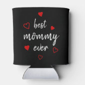 モーマ最高のーエバーカワイー手書きスクリプト赤いハート 缶クーラー (裏面)