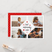 モーマ最高のーエバータイポグラフィ4枚の写真マザーズデイ カード (正面/裏面インサイチュ)