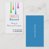 モーマ絵を描ーの通話カードを乾かす コーリングカード (正面/裏面)