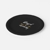 モーマ賛美ーシャツお母さん女性家族のマッチング ペーパープレート (アングル)