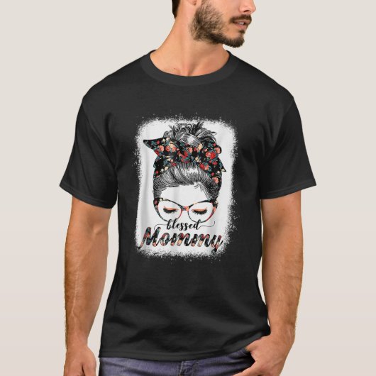 モーマ賛美ーメッシーブンウィメンズハッピーイースター、マザー Tシャツ (正面)