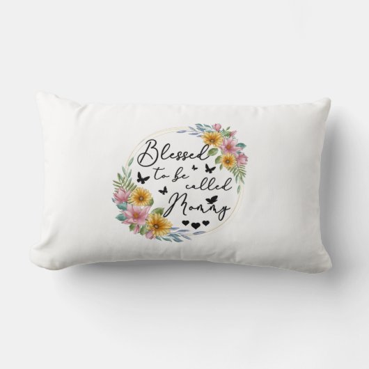 モーマ賛美ー・ヒマワリ・ママと呼ばれる ランバークッション (正面)