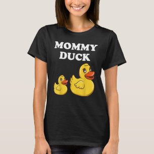 モーミアヒルかわいいアヒル母イエローゴムダッキー(アヒルちゃん) Tシャツ